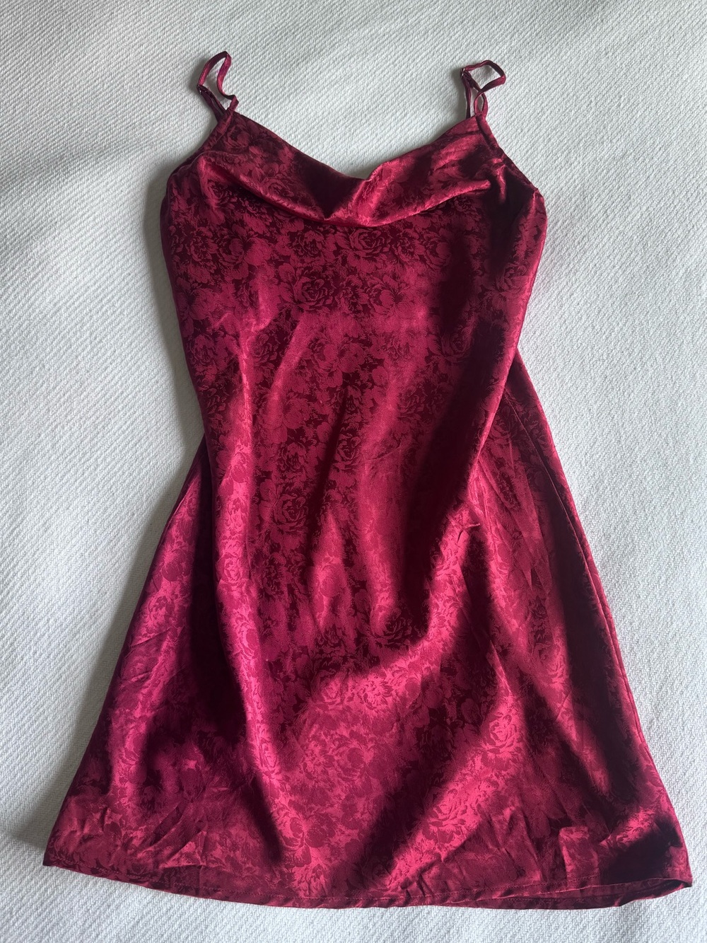 Princess Polly Red Floral Satin Slip Dress Romantic Date 6